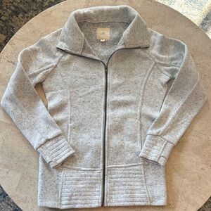 Thread & Supply XS Women's heather‎ Gray Zip-Up Jacket
